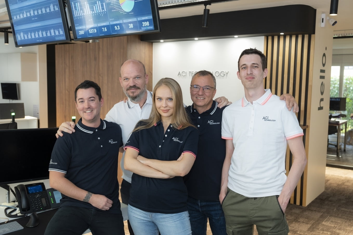 Équipe ACI Technology spécialisée en maintenance informatique et cybersécurité en entreprise