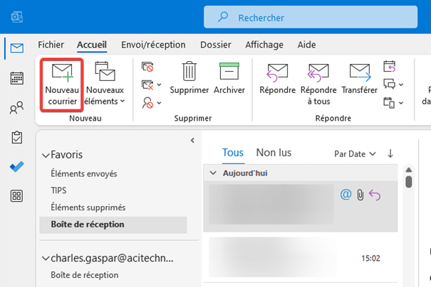 Signature d'e-mail sur Outlook pour Windows