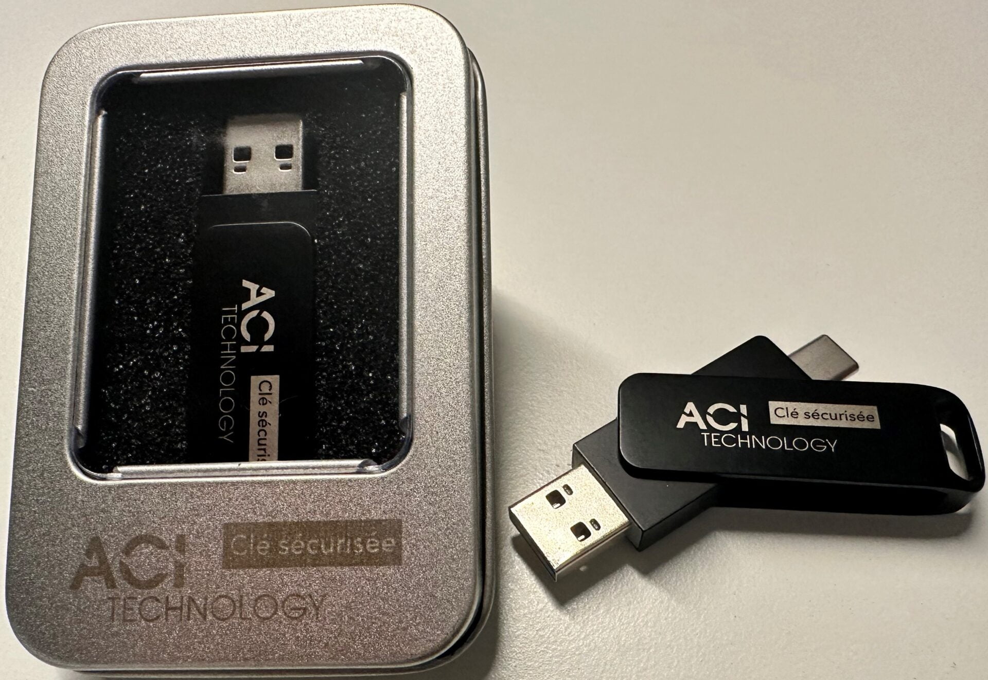 Clé usb sécurisée pour la sécurité des données ACI Technology