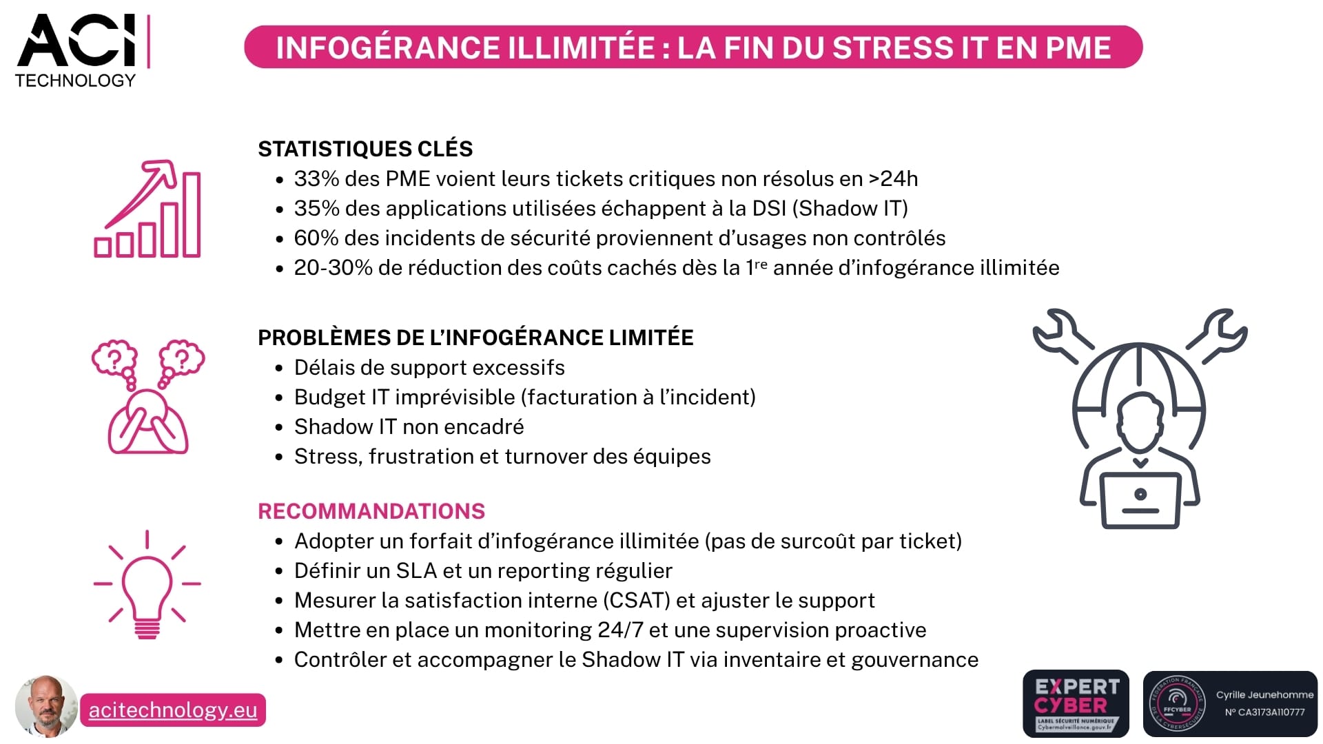 ACI Technology expert infogérance et maintenance informatique-Et si votre IT n’avait plus de limites Ce que nos clients disent de l’infogérance sans plafond