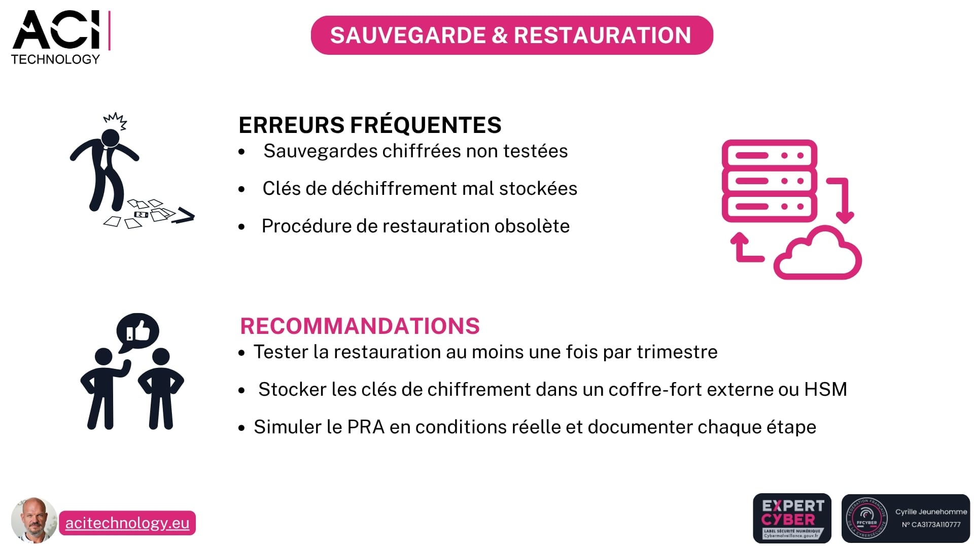 ACI Technology expert infogérance et maintenance informatique-Ils pensaient leurs données protégées… jusqu’à cette restauration impossible