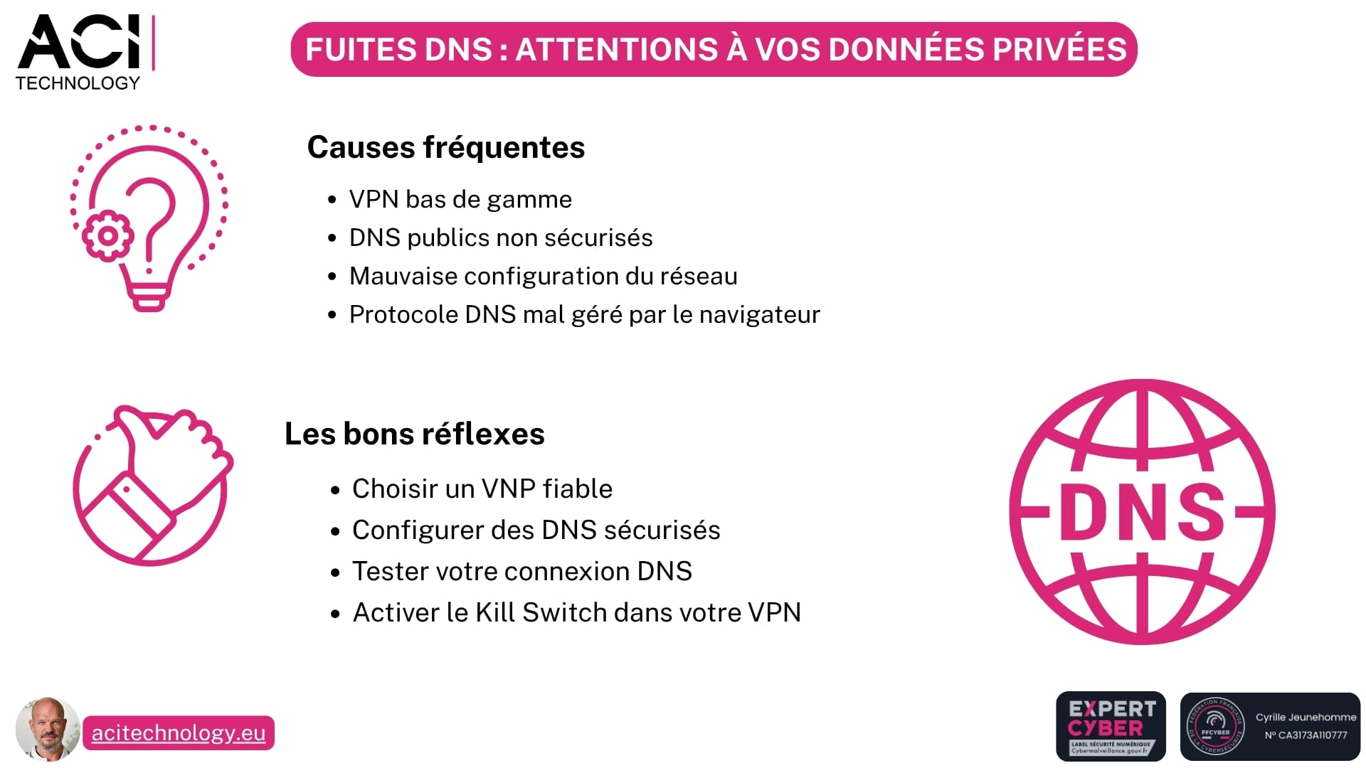 ACI Technology expert infogérance et maintenance informatique-Fuites DNS attentions à vos données privées